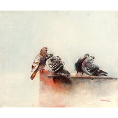 Jamal, 24 X 30, Oil on Canvas, Figurative Painting, AC-JML-010 Jamal, 24 X 30, Oil on Canvas, Figurative Painting, AC-JML-010